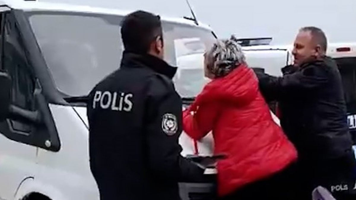 Rescued by Police: Woman Steps Out of Animal Control Vehicle